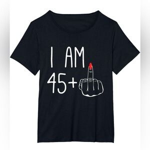 Funny 46th Birthday Women: I Am 45+1 Middle Finger